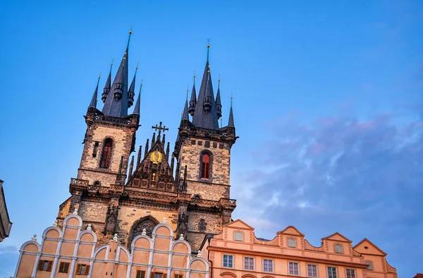 Biserica Maicii Domnului Înaintea Lui Tyn Piața Orașului Vechi Din — Fotografie, imagine de stoc