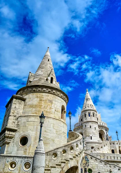 Fisherman\'s Bastion, located in the Buda Castle complex, in Budapest, Hungary.