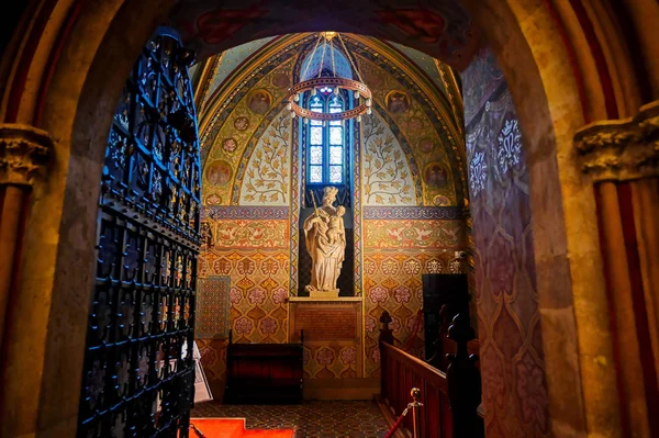 Budapest Hungary May 2019 Interior Church Assumption Buda Castle More — Stock Photo, Image