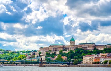 Budapeşte, Macaristan 'daki Budapeşte Kalesi' nin dışı.