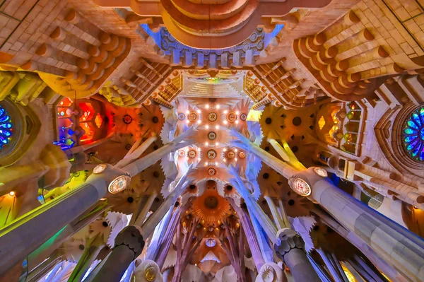 Barcelona Spain June 2019 Interior Main Chapel Sagrada Familia Which — Stock Photo, Image