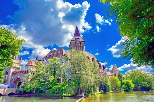 Vajdahunyad Castle Located City Park Budapest Hungary — ストック写真