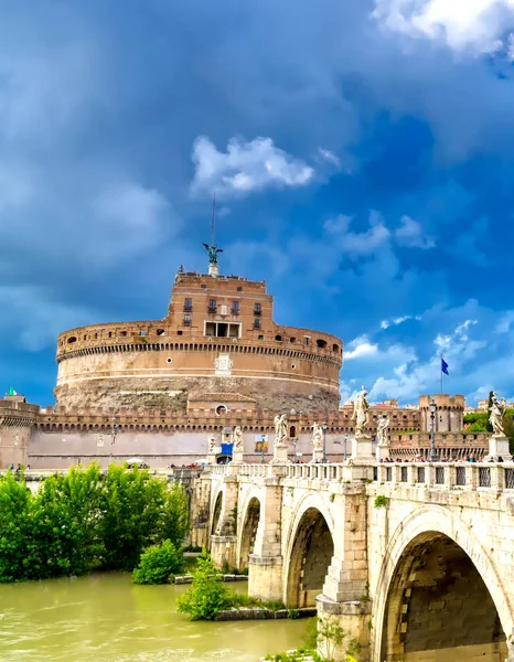 Roma Itália Maio 2019 Castel Sant Angelo Localizado Rio Tibre — Fotografia de Stock