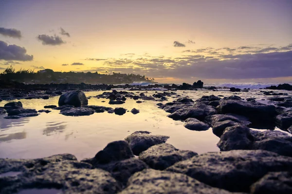 Nascer Sol Sobre Costa Kauai Havaí — Fotografia de Stock