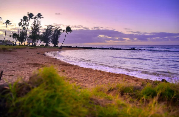 Alba Sulla Costa Kauai Hawaii — Foto Stock
