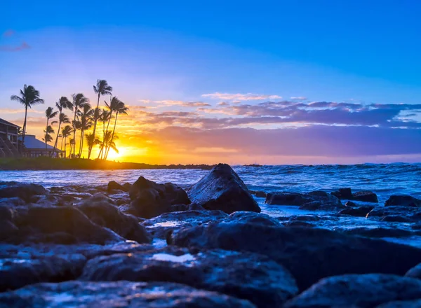 Sunrise Coast Kauai Hawaii — Stock Photo, Image