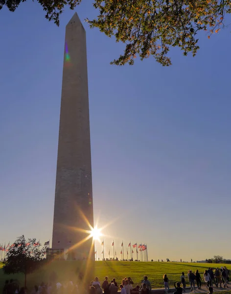 Washington 2019 Október Washington Monument National Mall Washington Egy Őszi — Stock Fotó