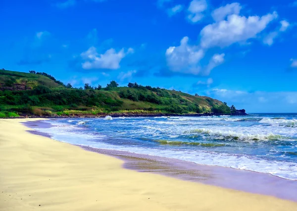 Pláž Podél Pobřeží Kauai Havaj — Stock fotografie