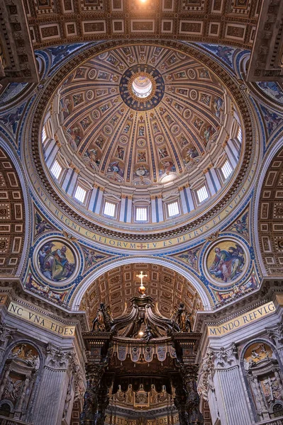 Città Del Vaticano Maggio 2019 Interno Della Basilica San Pietro — Foto Stock