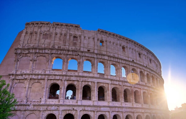 The Colosseum located in Rome, Italy