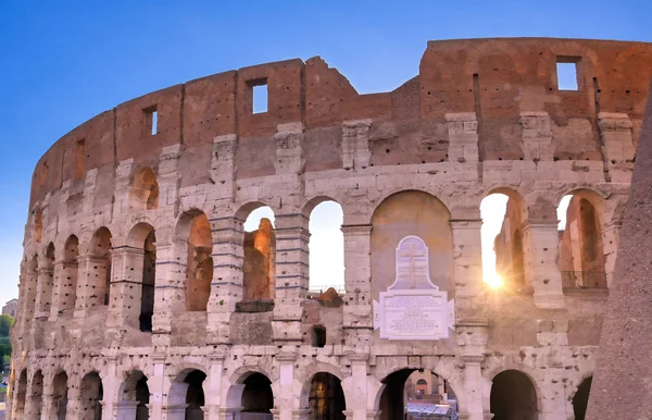 Colosseum Ligger Rom Italien — Stockfoto