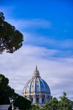 Vatikan Şehri - 31 Mayıs 2019 - St. Peter Bazilikası ve St. Peter Meydanı Roma, İtalya yakınlarındaki Vatikan şehrinde yer almaktadır..