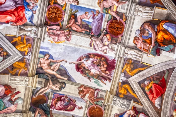 Città Del Vaticano Vaticano Maggio 2019 Soffitto Della Cappella Sistina — Foto Stock