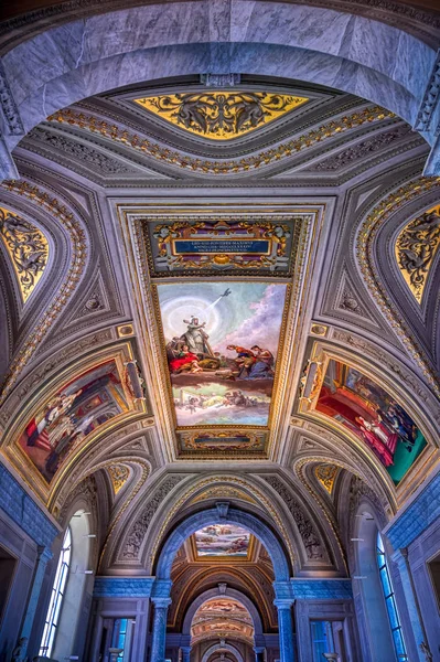 Vaticano Ciudad Del Vaticano Mayo 2019 Pinturas Las Paredes Techo —  Fotos de Stock