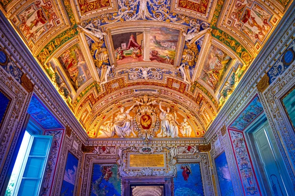 Cité Vatican Vatican Mai 2019 Peintures Sur Les Murs Plafond — Photo