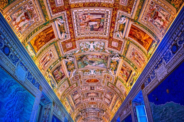 Vatican City Vatican May 2019 Paintings Walls Ceiling Vatican Museum — 스톡 사진