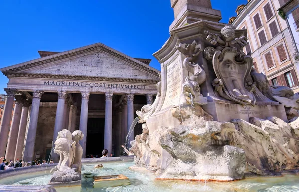 Utsidan Pantheon Ligger Rom Italien — Stockfoto