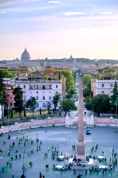 ポポロ広場 Piazza Del Popolo イタリア ローマにある — ストック写真