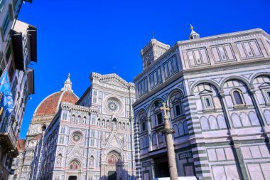 The Florence Cathedral from the streets of Florence, Italy.