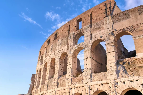 Het Romeinse Colosseum Rome Italië — Stockfoto