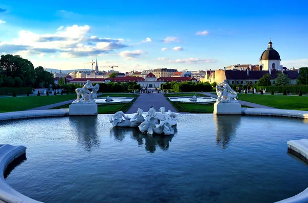 Wien Österreich Mai 2019 Barockschloss Belvedere Ist Ein Historischer Gebäudekomplex — Stockfoto