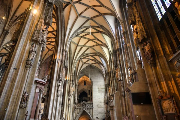 Viena Áustria Maio 2019 Interior Catedral Santo Estêvão Localizada Centro — Fotografia de Stock