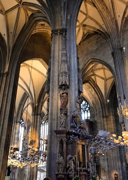 Viena Austria Mayo 2019 Interior Catedral San Esteban Encuentra Centro — Foto de Stock