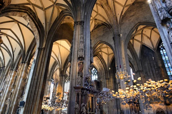 Viena Áustria Maio 2019 Interior Catedral Santo Estêvão Localizada Centro — Fotografia de Stock