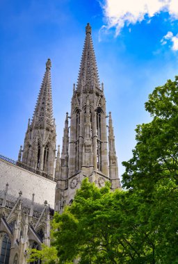 Viyana, Avusturya sokaklarından Votivkirche ya da Votivkirche Kilisesi.
