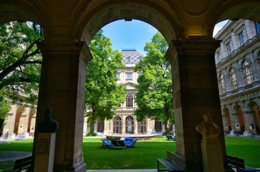 Viyana, Avusturya - 19 Mayıs 2019 - Viyana Üniversitesi Viyana, Avusturya 'da bulunan bir devlet üniversitesidir.. 