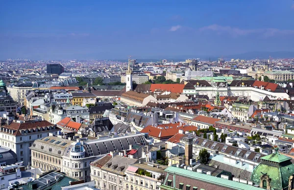 Вид Воздуха Вену Австрия Собора Святого Стефана — стоковое фото