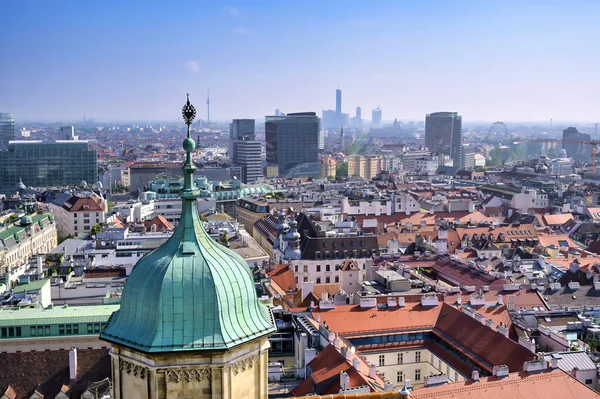 Vue Aérienne Vienne Autriche Depuis Cathédrale Saint Étienne — Photo