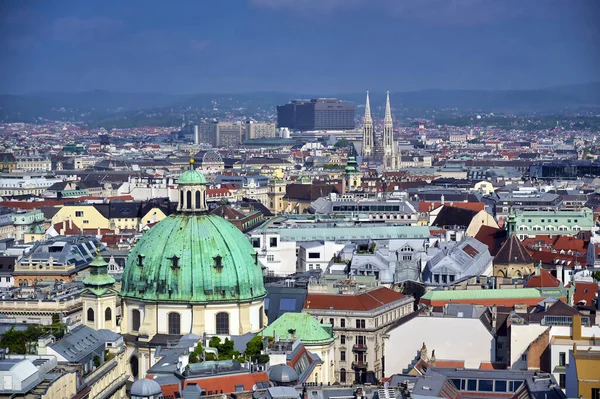 Aerial View Vienna Austria Stephen Cathedral Stock Image