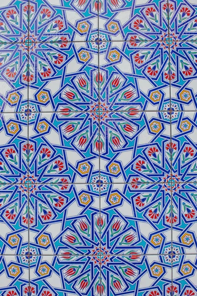 Seamless Background Made Turkish Ceramic Tiles — Stock Photo, Image