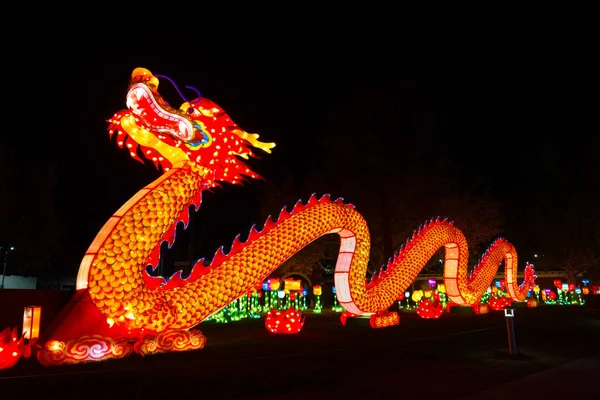 Dragon Chinese Lantern Festival — Stockfoto