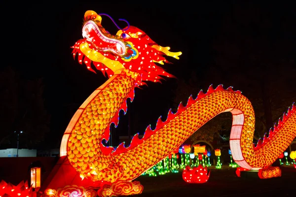 Dragon Chinese Lantern Festival — Stockfoto