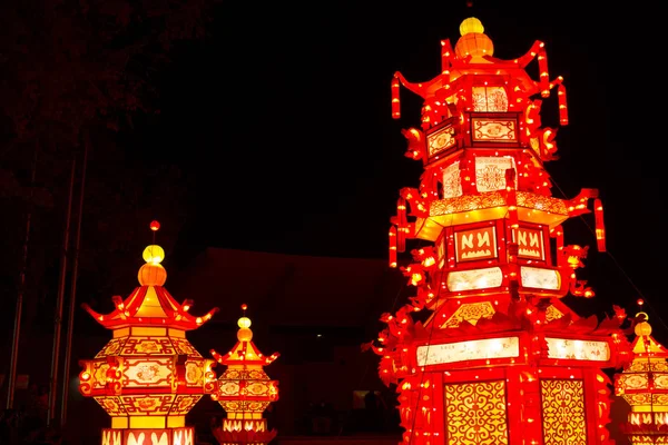 Chinese Lantern Festival nieuwe jaar nieuwe jaar Chinees paleis Lanter — Stockfoto