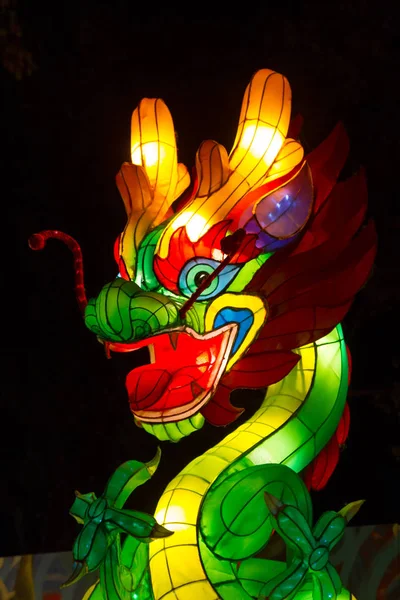 Dragon Chinese Lantern Festival — Stockfoto