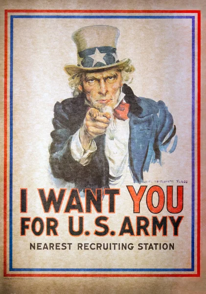 Uncle Sam I Want You for the U.S. Army Recruitment Poster by Jam — Stock Photo, Image
