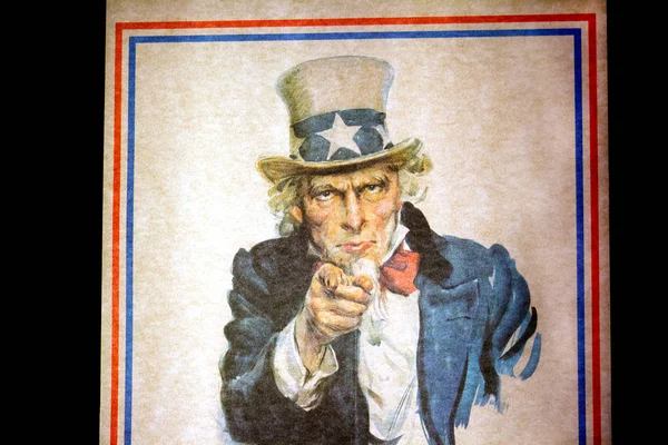 Wuj Sam chcę Ci na plakat rekrutacji armii Stanów Zjednoczonych przez Jam — Zdjęcie stockowe