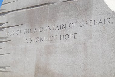 Washington DC 3 Nisan 2019 Martin Luther King Jr. Anıt West Potomac Park Washington DC 'de bulunmaktadır.