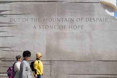 Washington DC 3 Nisan 2019 Martin Luther King Jr. Anıt West Potomac Park Washington DC 'de bulunmaktadır.