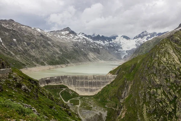 Oberaar Carretera Panorámica Montaña Glaciar Suiza Los Alpes —  Fotos de Stock