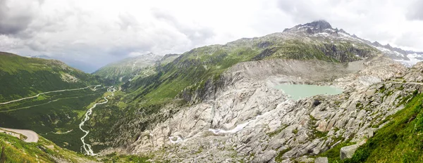 Ρήνος Παγετώνα Στο Furka Pass Στην Ελβετία Στις Άλπεις — Φωτογραφία Αρχείου