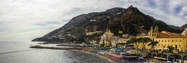 Amalfi Wybrzeżu Amalfi Pobliżu Neapolu Włoszech — Zdjęcie stockowe