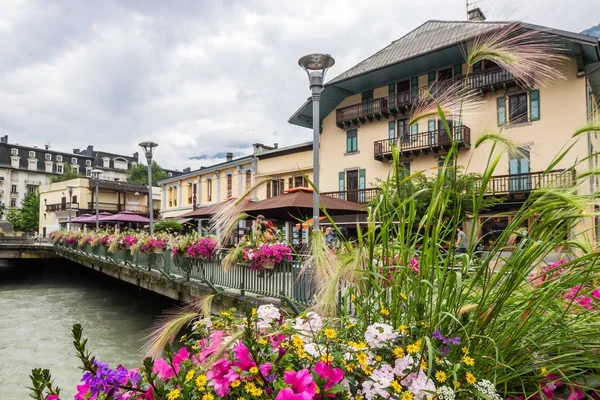 Chamonix Mont Blanc Hegyet Alpok Franciaországban — Stock Fotó