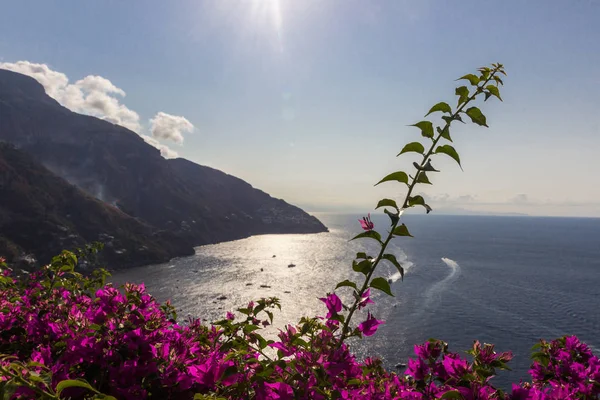 Ακτή Αμάλφι Στη Χερσόνησο Sorrento Στην Ιταλία — Φωτογραφία Αρχείου