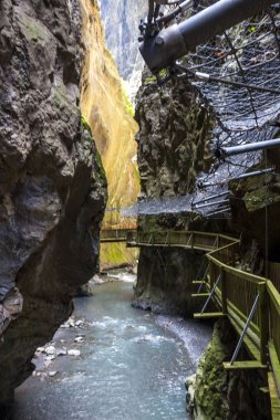 Gorge Trient in Valais Canton Switzerland in Alps  clipart