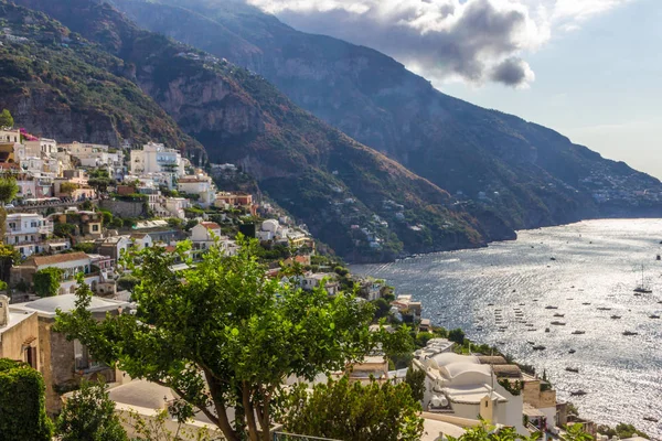 Positano Wybrzeżu Amalfi Pobliżu Neapolu Włoszech — Zdjęcie stockowe