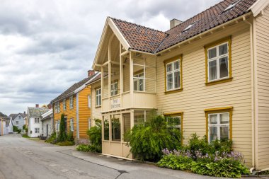 Norveç 'in İskandinavya' daki Laerdal kasabası